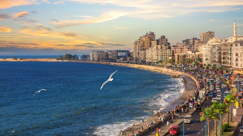 Coastline of Alexandria, Egypt