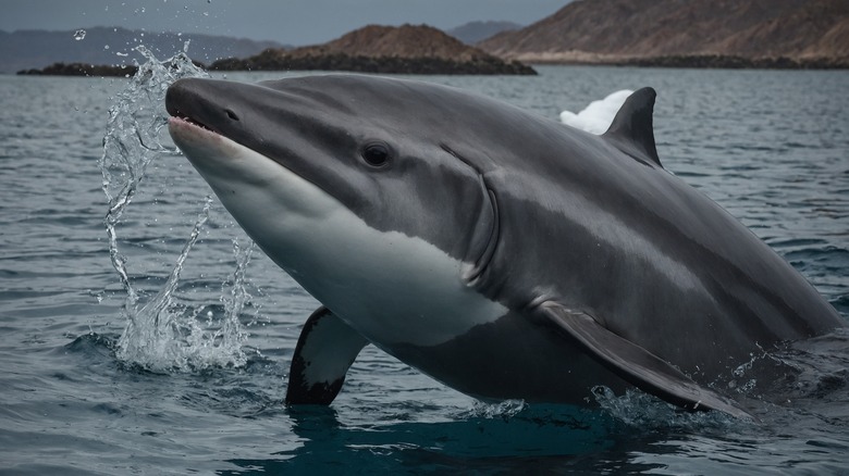 A vaquita close up