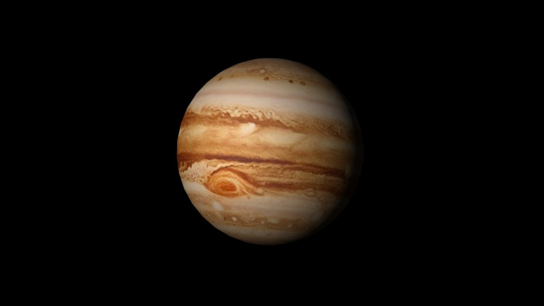 Jupiter planet black background