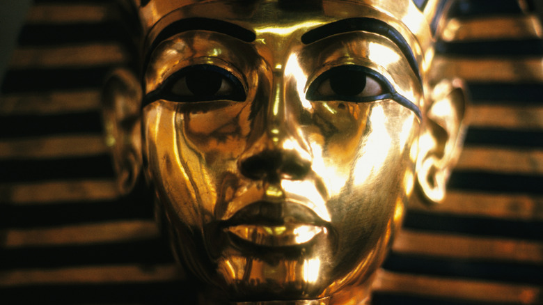 Tutankhamun's golden burial mask