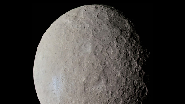 dwarf planet Ceres covered in craters