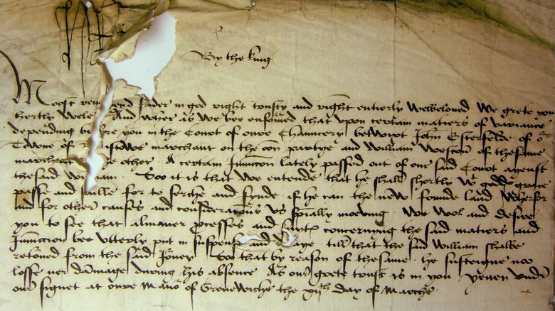 Letter from King Henry VII to his Lord Chancellor regarding Weston's planned expedition to 'the new founde land'