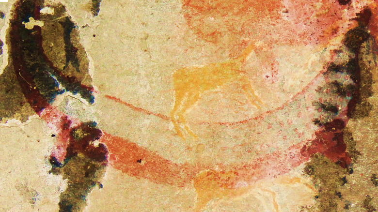 La Belle France site cave painting of dicynodont