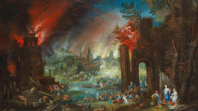 painting destruction of sodom