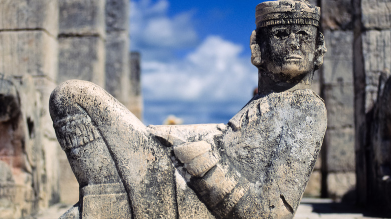 Chac Mool alter at the top of the Temple of the Warriors at Chichén Itzá