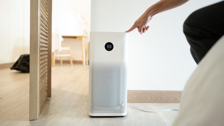 Air purifier in home