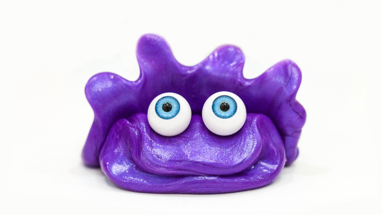 Purple slime resembling a monster