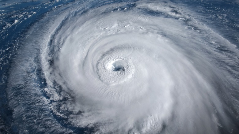 super typhoon from space satellite