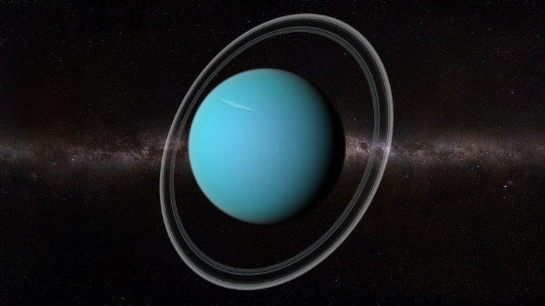 Computer illustration of planet Uranus