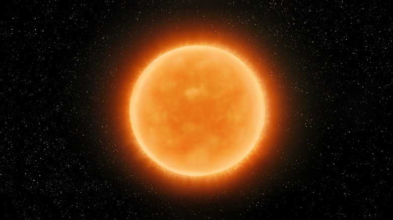 rendering of red giant Betelgeuse