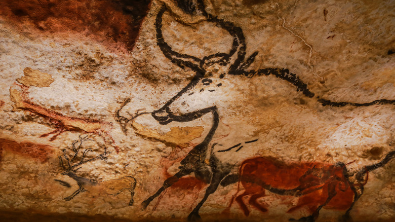 Animal rock art from Paleolithic era