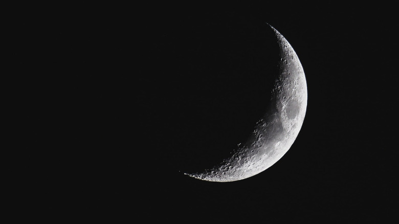 A crescent moon