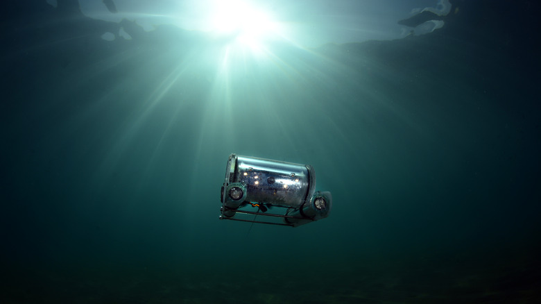 An underwater ROV