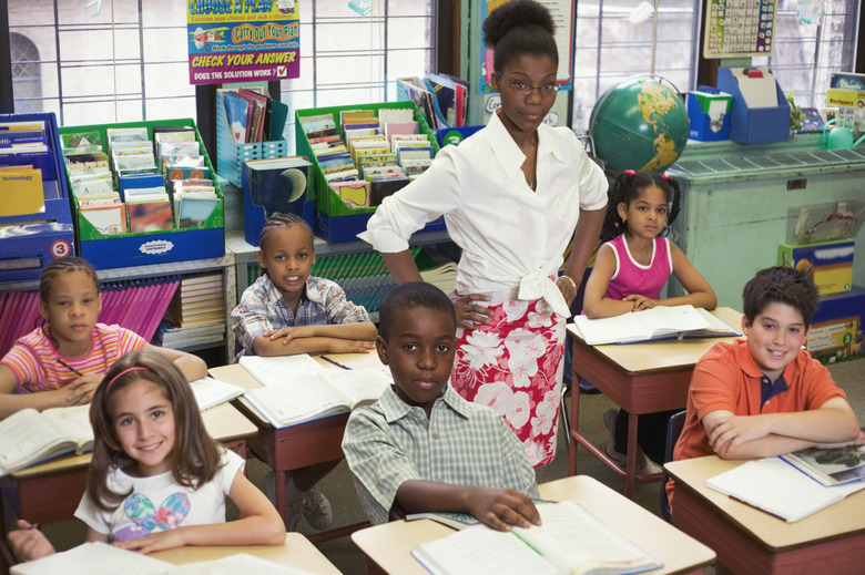 Teacher and students in classroom