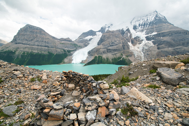 Berg lake in Mt. Robson provincial park