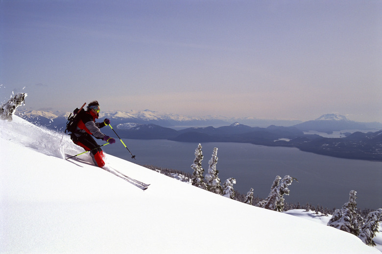 Man skiing at Eagle Crest Ski Area