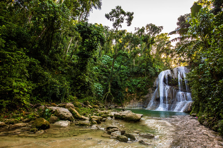 Beautiful Gozalandia Waterfall in San Sebastian Puerto Rico