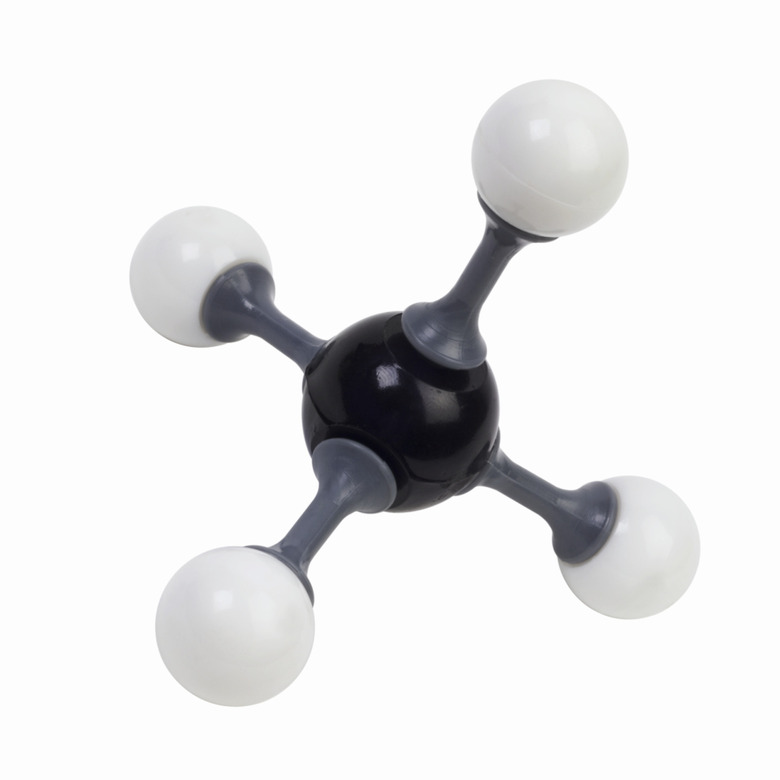 Close up of a molecule structure