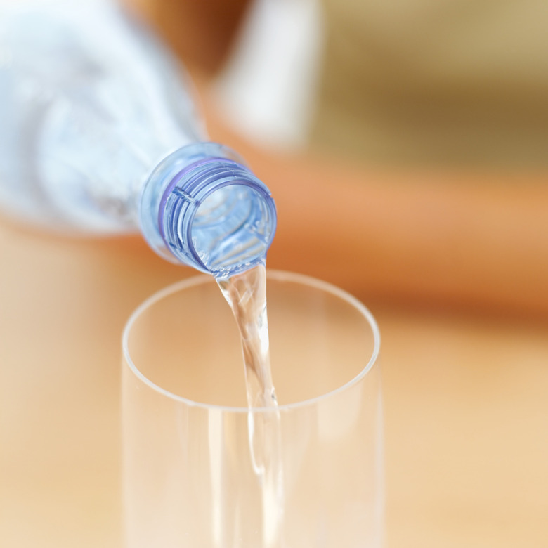 water being poured into a glass