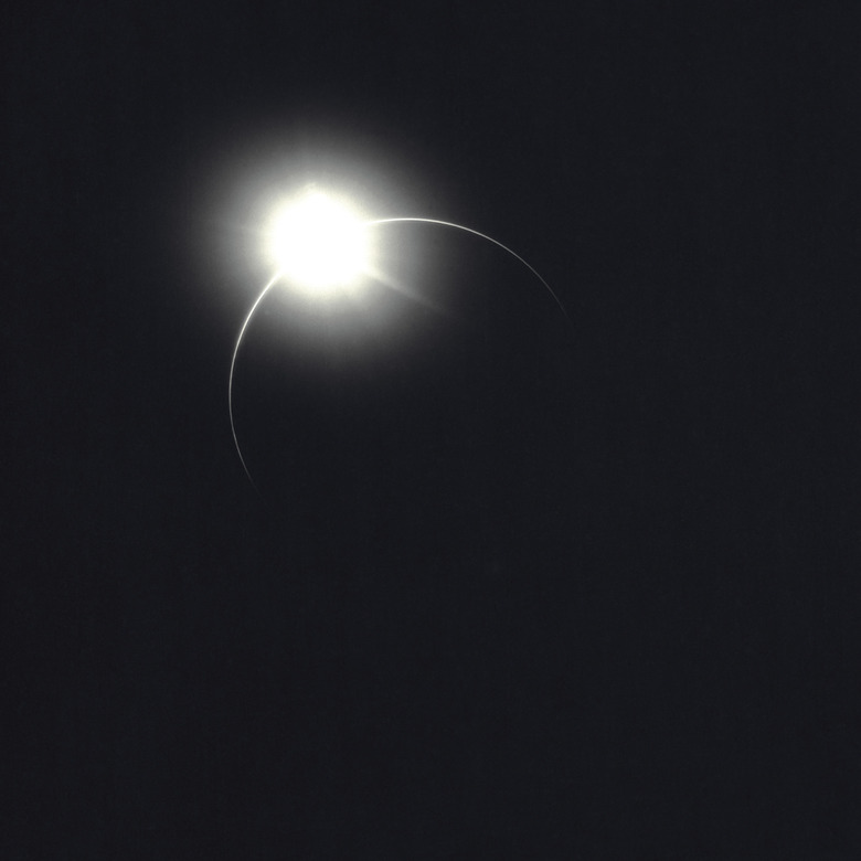 view from earth of a lunar eclipse