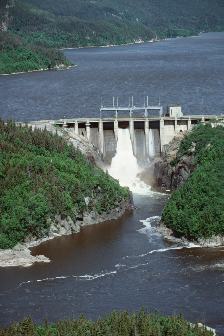 Dam in Port Cartier, Quebec, Canada