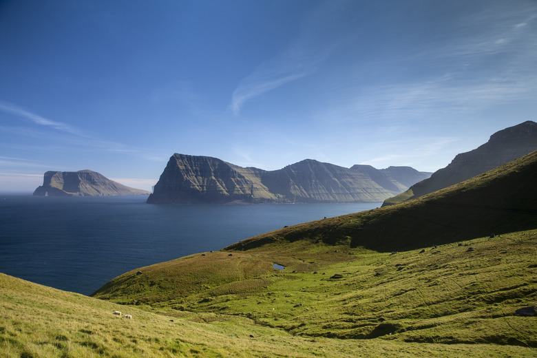 Kallur lighthouse hiking trail, Kalsoy Island, Faroe Islands