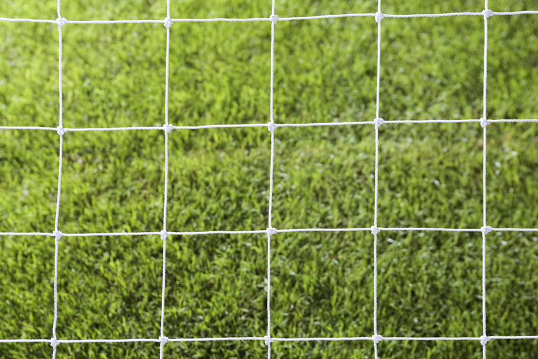 Square pattern on grass