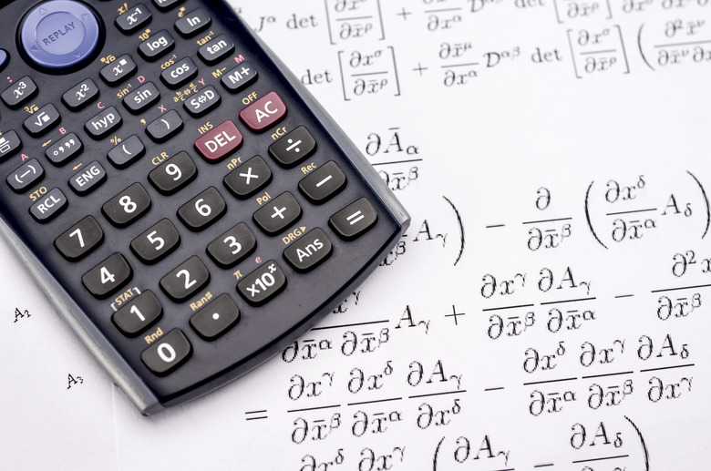 Scientific calculator and mathematical equations