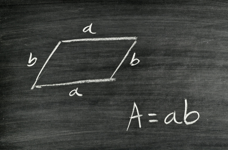 Rhomboid area formula