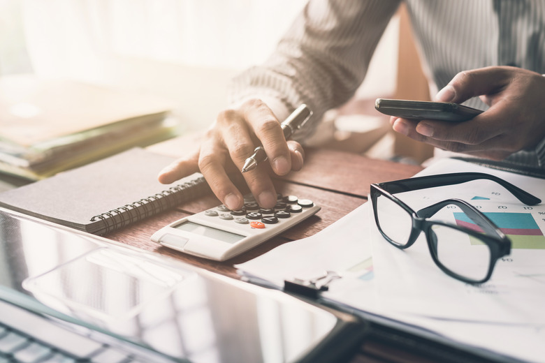 Businessman working on Desk office