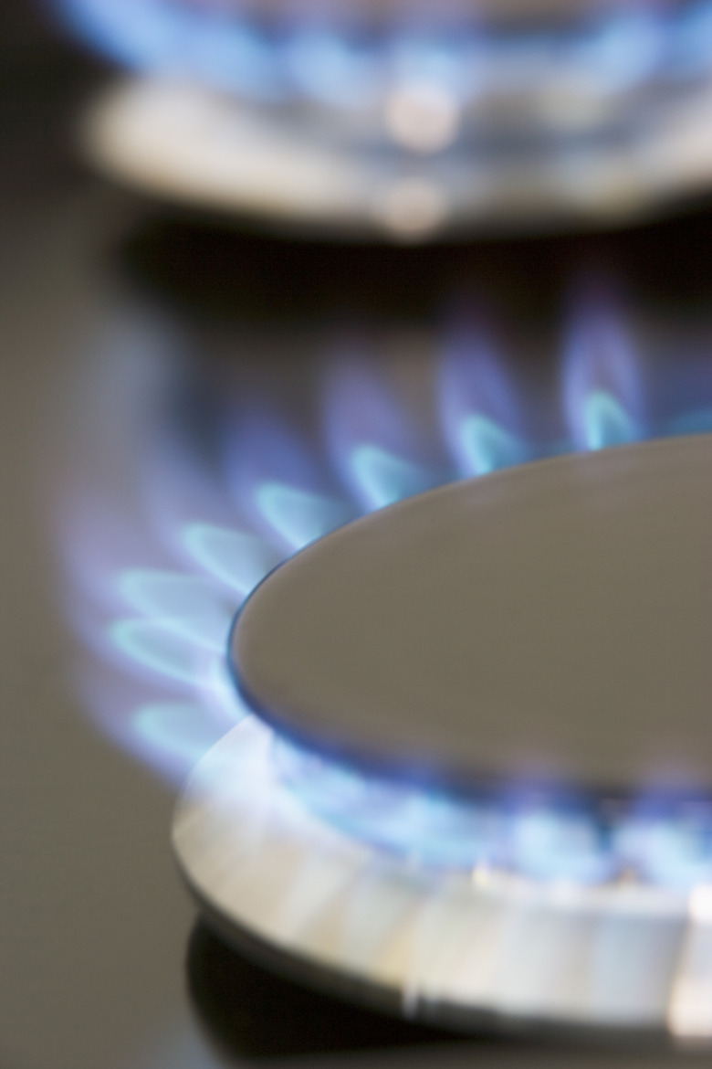 Close Up Of A Natural Gas Stove