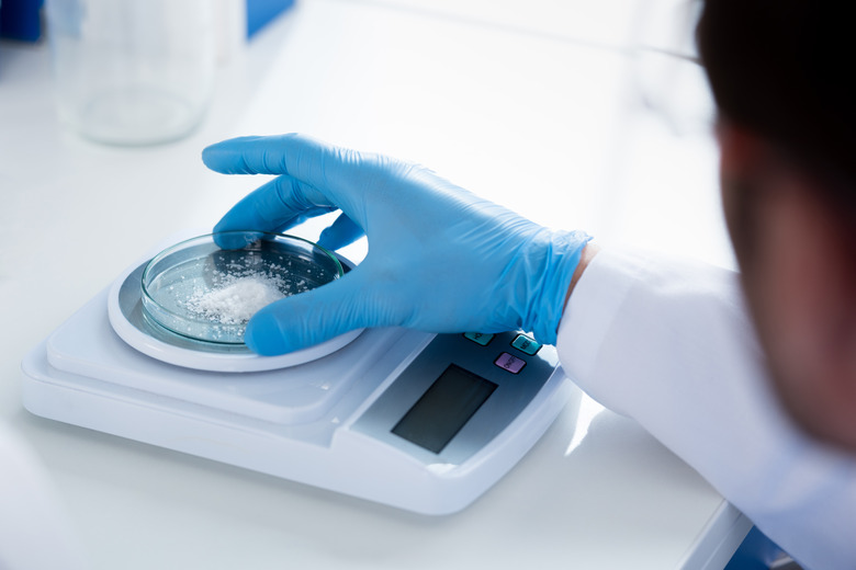 Scientist during work at modern biological laboratory