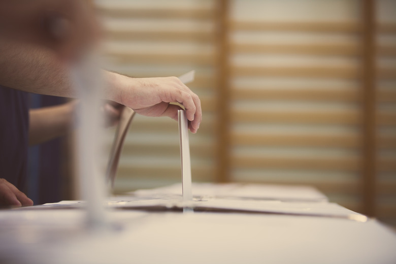 Voting hand detail