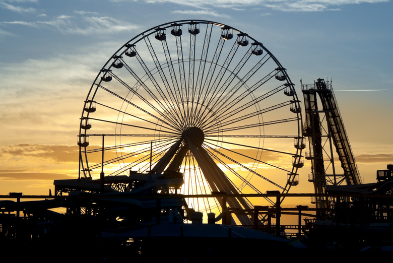 Amusement Park Sunset