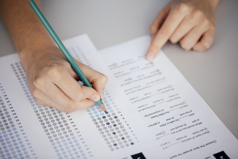 Student Doing an Exam