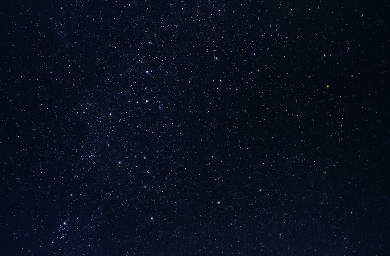 Dark night sky with plenty of stars as background