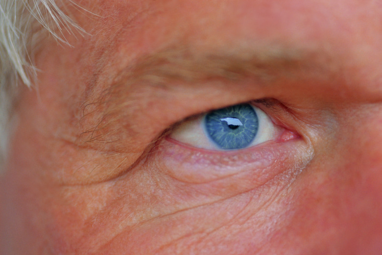 Close-up of senior man's eye