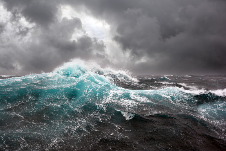 Sea wave during storm