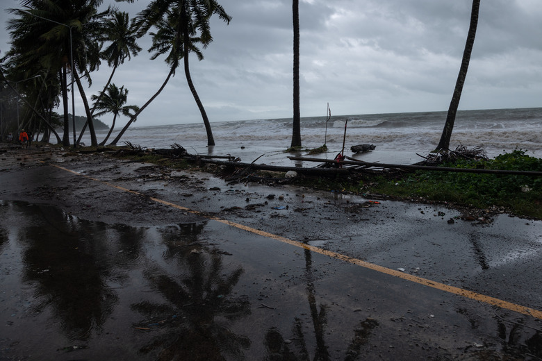 Storm surge from a Tropical storm