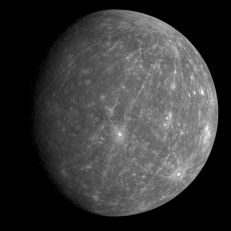 Mercury's sunlit side.