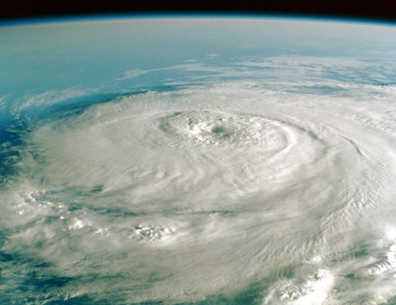 Satellite image of hurricane