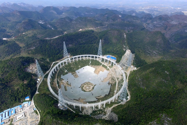 Tianyan, the world's largest telescope under construction in China