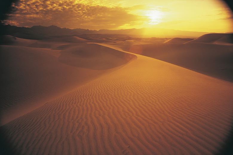 Death Valley at sunset , California