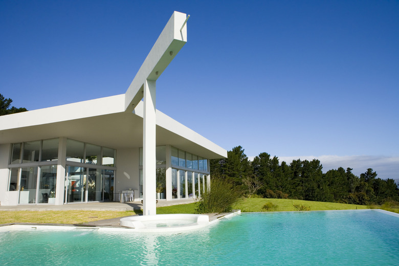 Modern house and pool