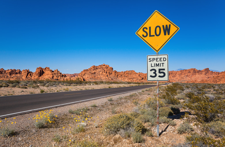 Traffic Sign Slow, Southern Nevada