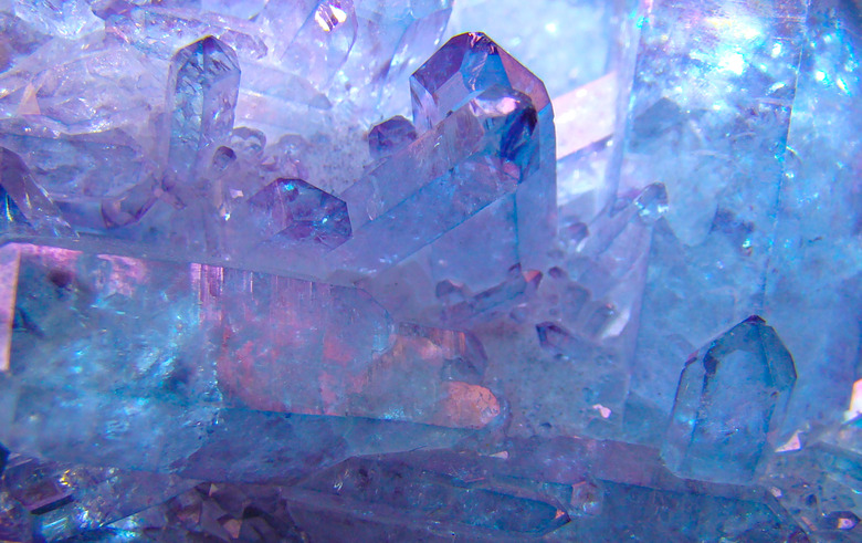 Quartz crystals, the background image.