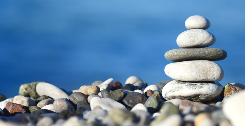 balancing stone tower