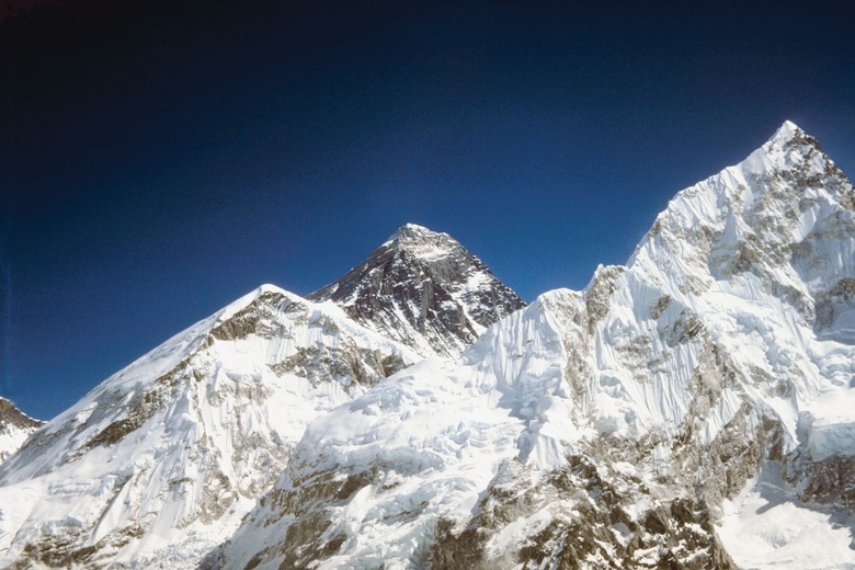 Mountains with snow