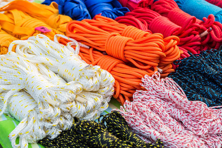 Stack of Coiled Nylon Rope.