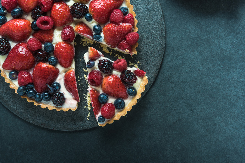 Summer berries tasty tart